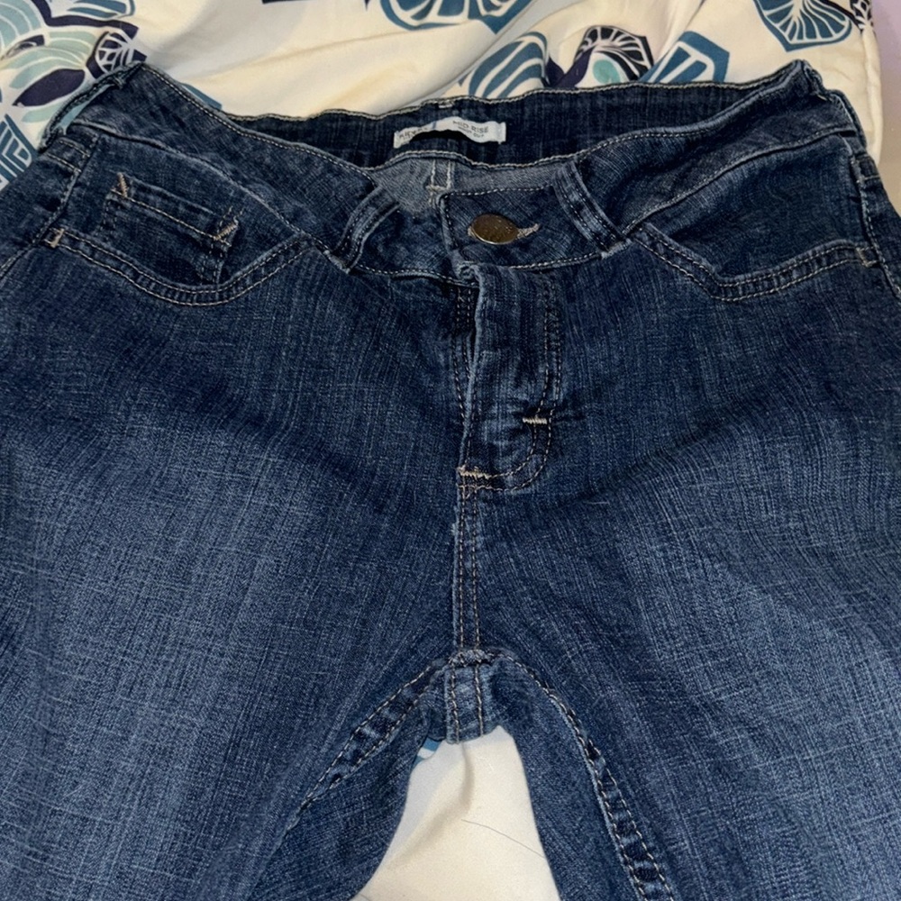 mid rise boot cut jeans